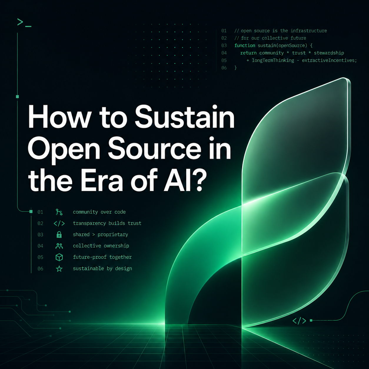 Cover art for #How to Sustain Open Source in the Era of AI? -- A SF community conversation on incentives, fairness, — The House Of Shields