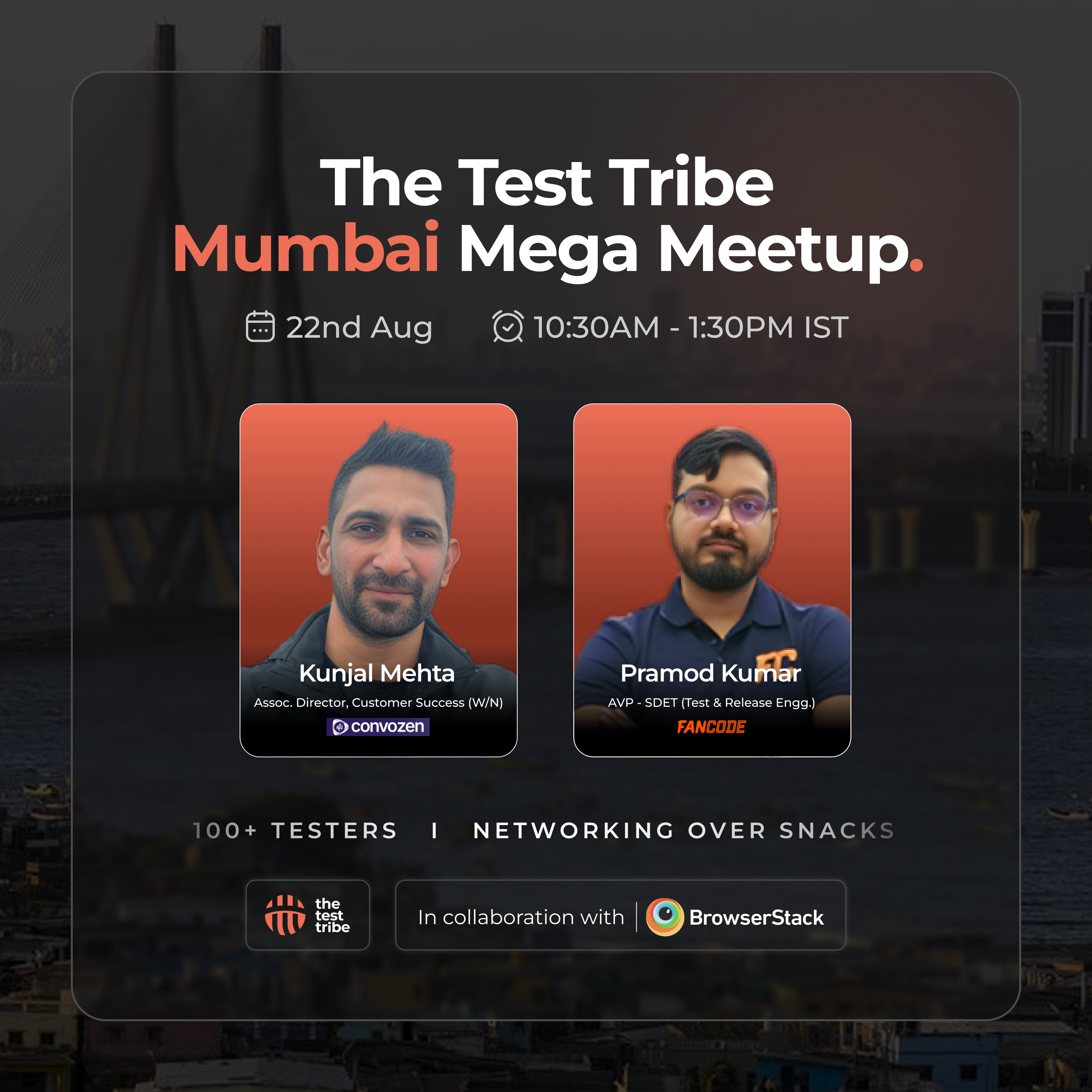 La Mega Reunión de The Test Tribe - Mumbai