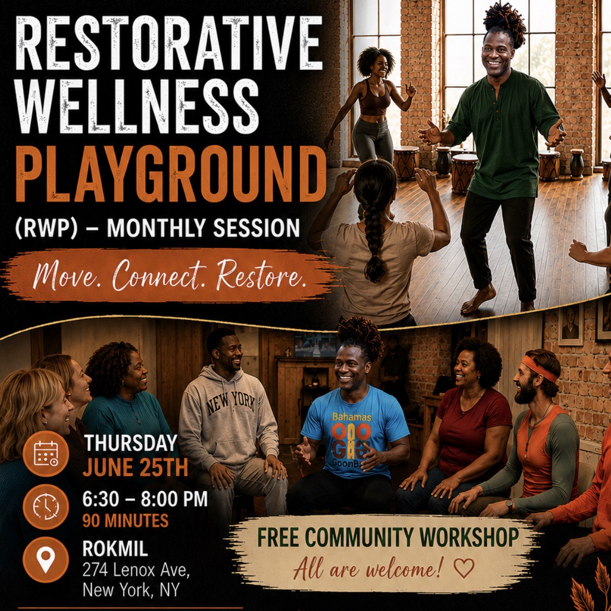 Cover art for #RESTORATIVE WELLNESS PLAYGROUND with Kelvin — 274 Lenox Ave