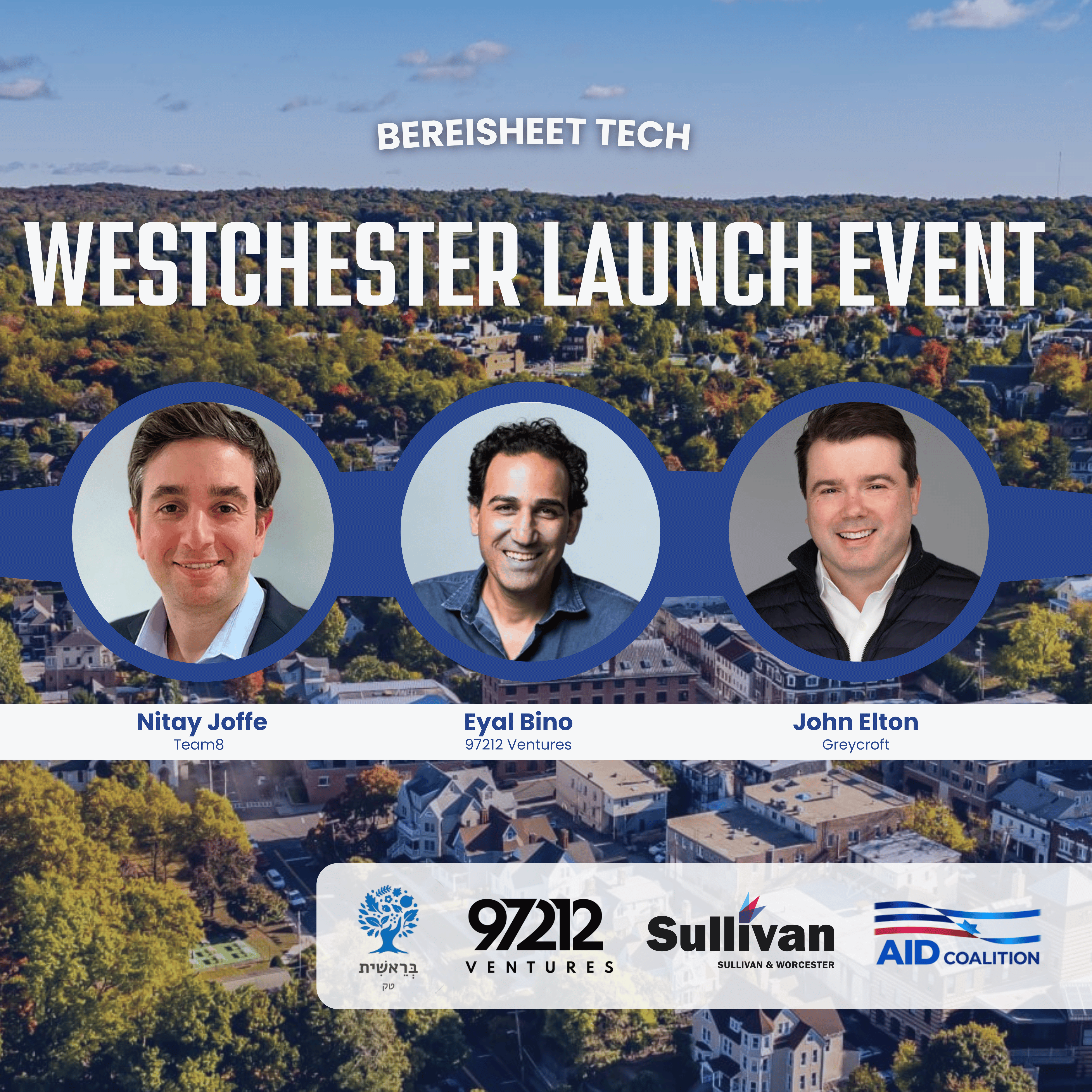 Cover art for #Bereisheet Tech - Westchester Launch Event! — Larchmont, NY