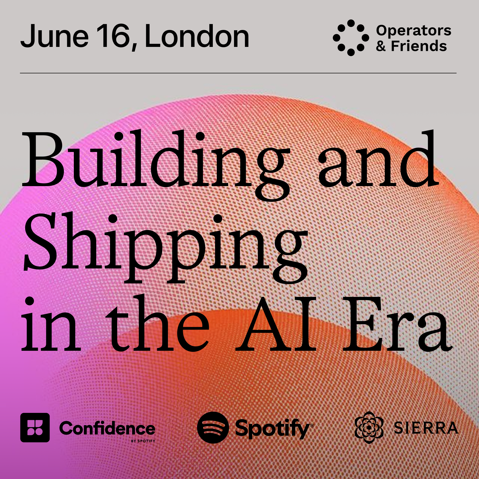 Cover art for #Building and Shipping in the AI Era — London, United Kingdom