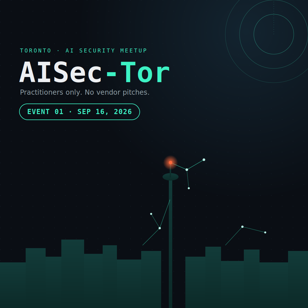 AISec-Tor #1: Encuentro de Seguridad AI en Toronto