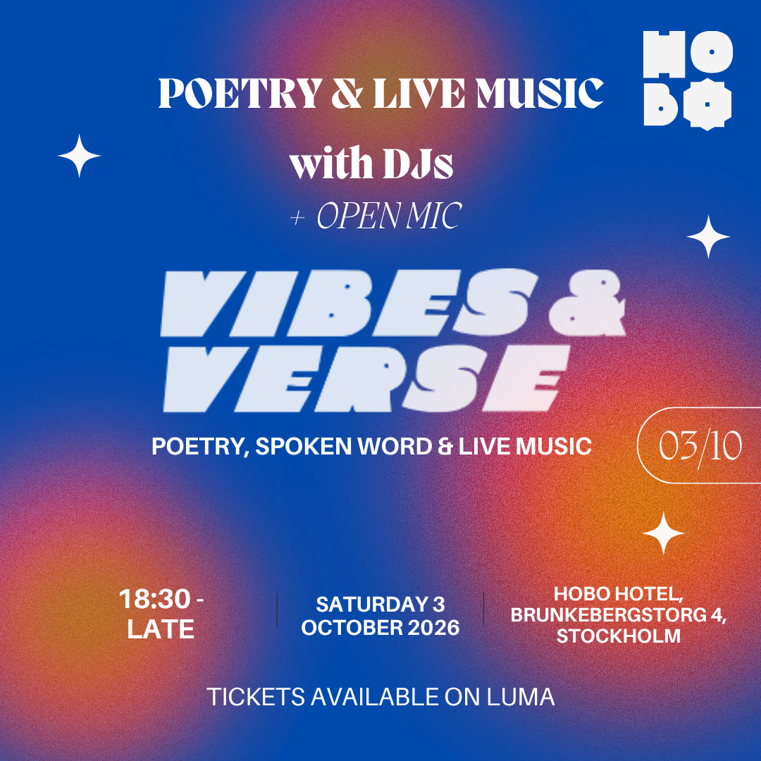 Vibes & Verse Oct 3rd @ Hobo Hotel
