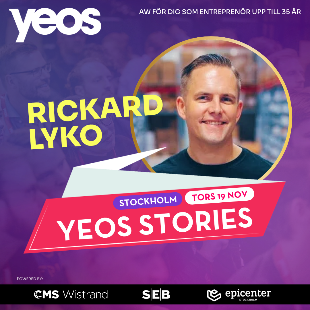 YEoS Stories: Entreprenörs-AW med Rickard Lyko