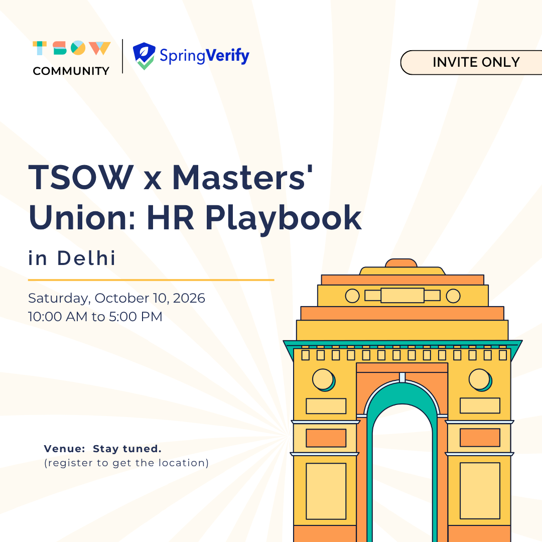 SpringVerify x Masters' Union: HR Summit [Gurugram]