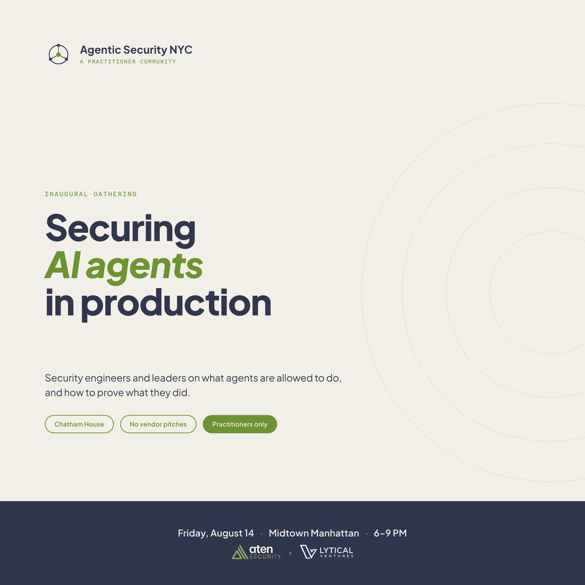Agentic Security - Inaugural meetup