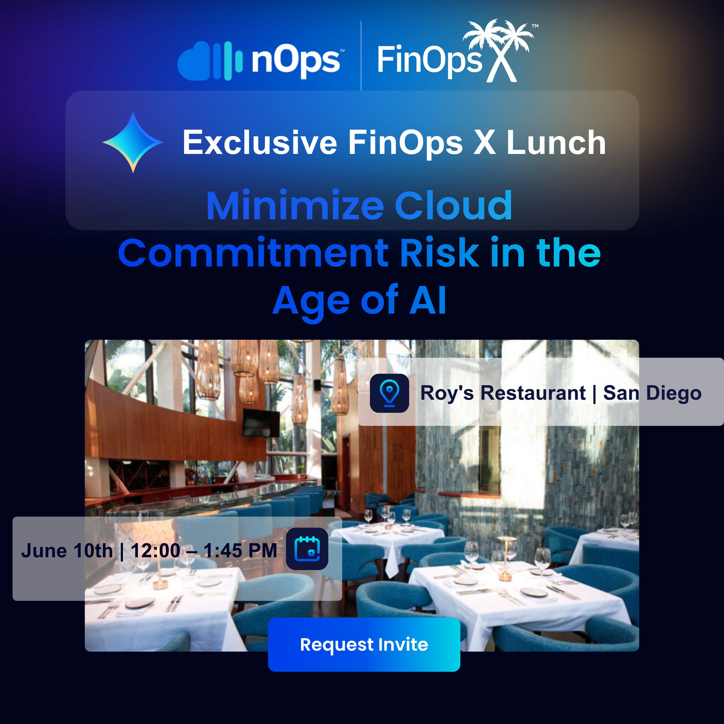 Exclusive FinOps X Lunch — Day 2: Minimize Cloud Commitment Risk in the Age of AI
