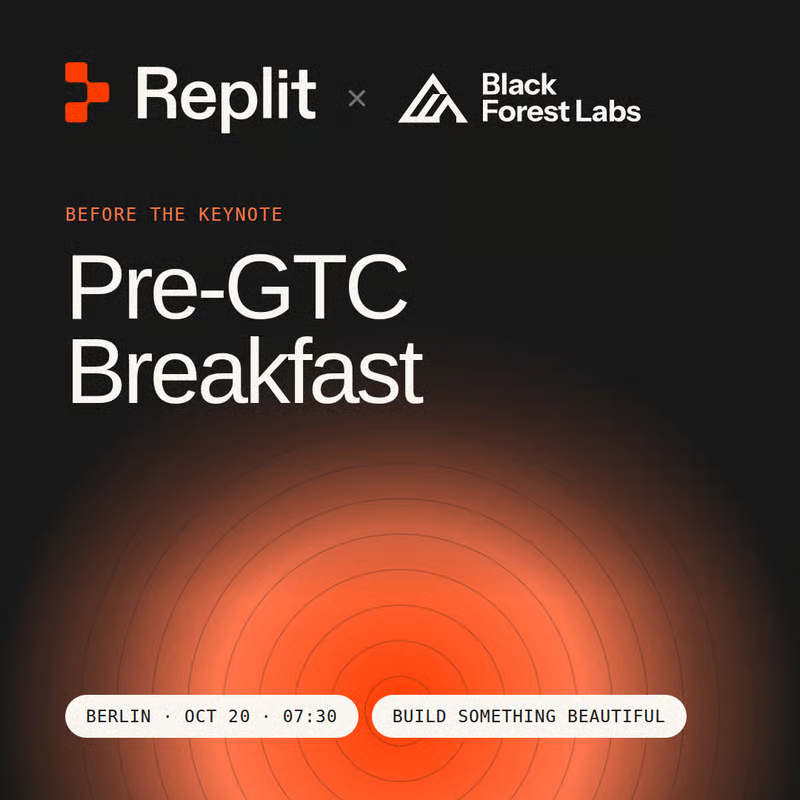 Replit × Black Forest Labs Pre-GTC Breakfast