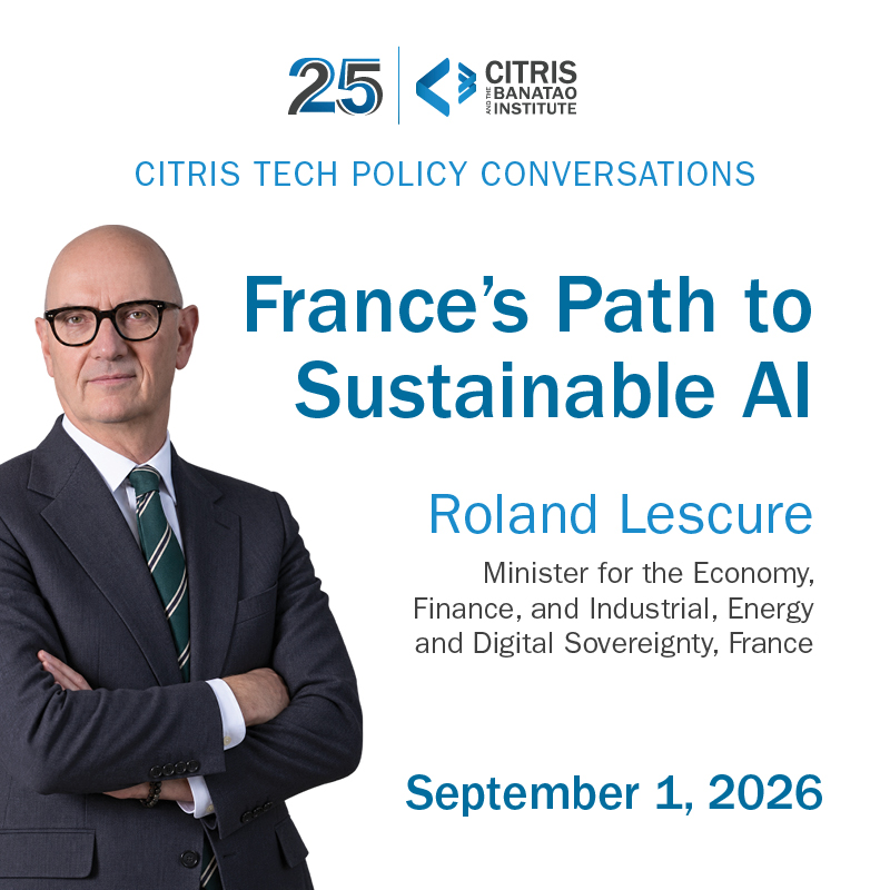 Conversaciones sobre Política Tecnológica de CITRIS: El Camino de Francia hacia una IA Sostenible