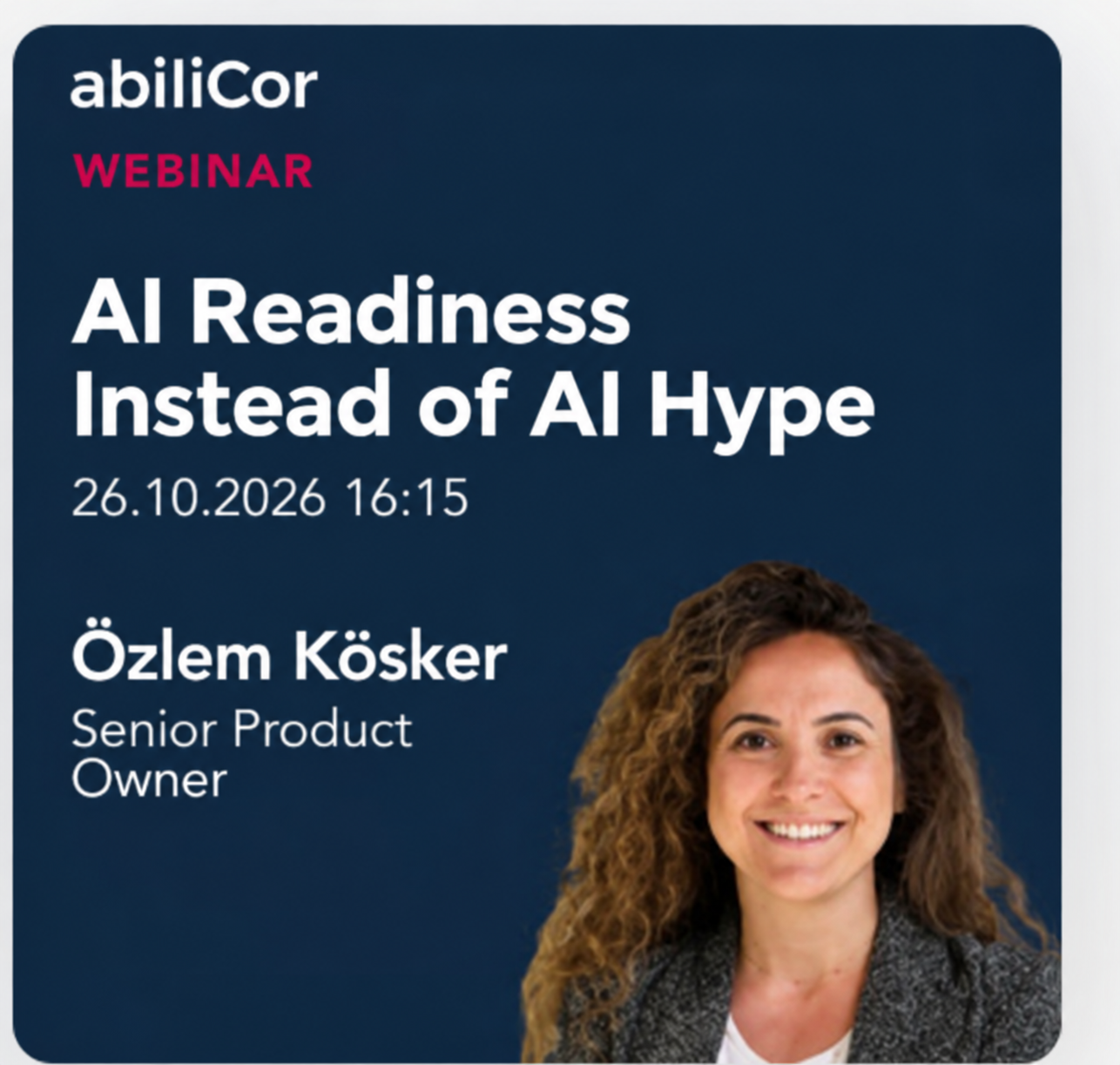 Webinar: AI Readiness Instead of AI Hype