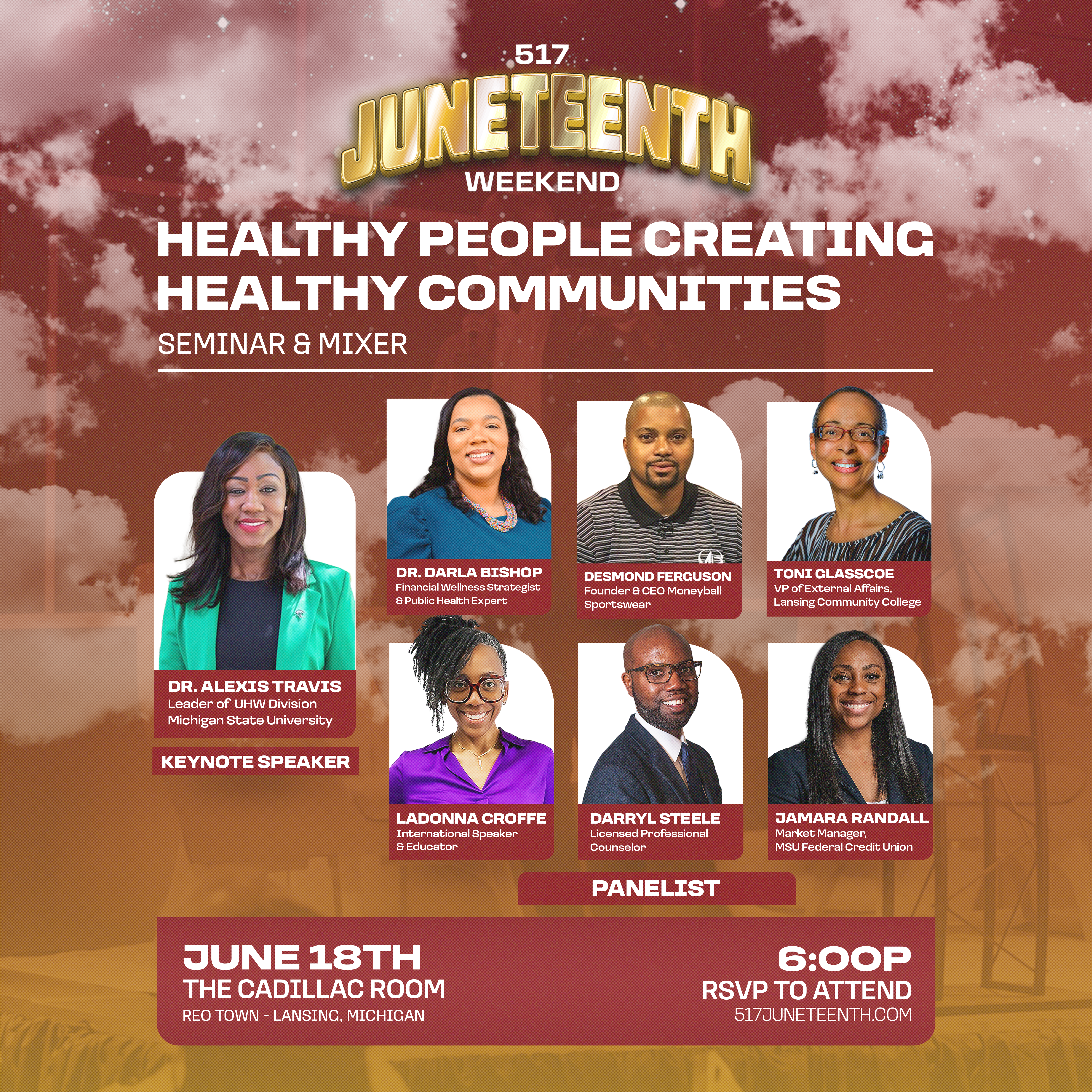 Cover art for #517 Juneteenth Seminar: Healthy People Creating Healthy Communities — The Cadillac Room