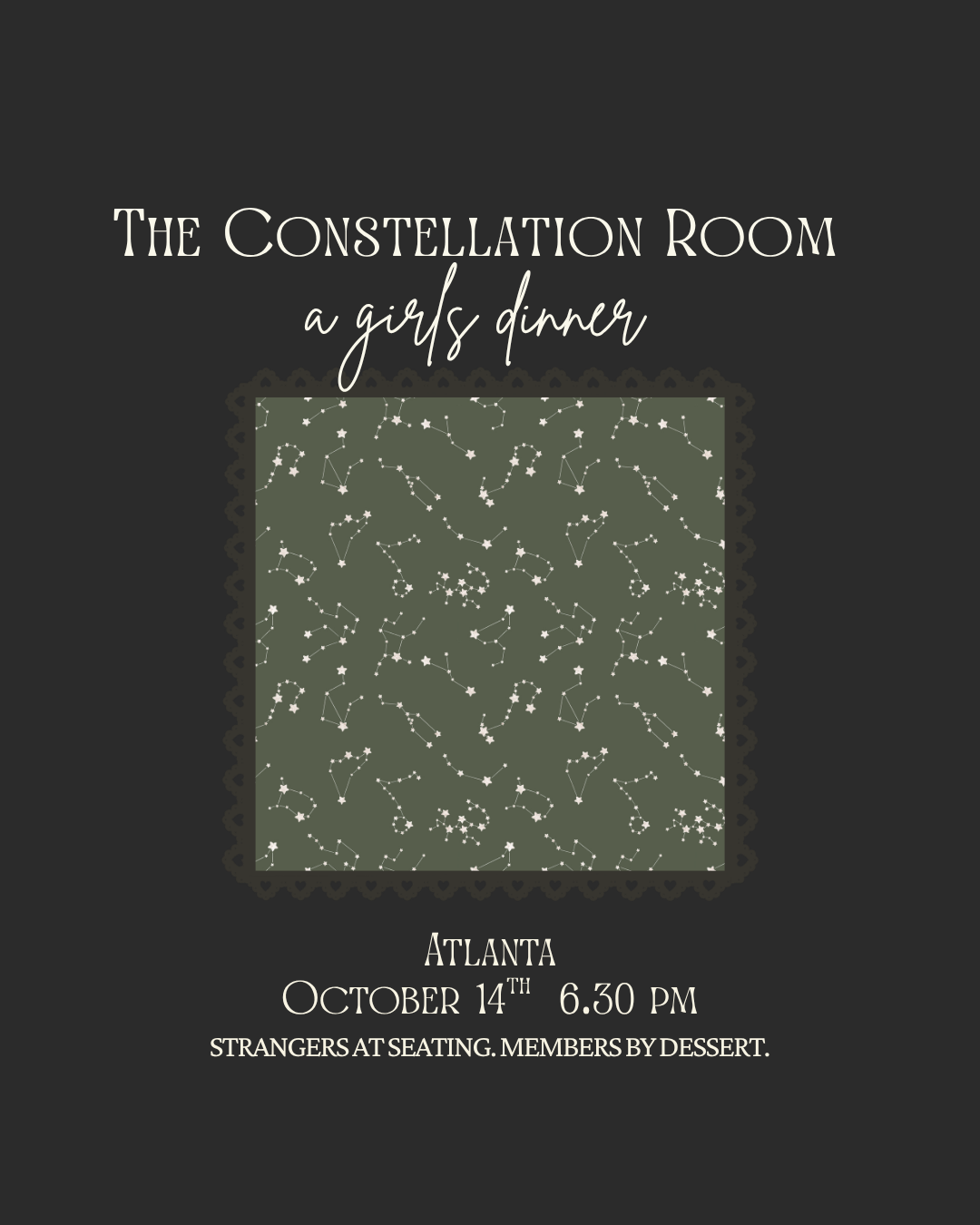 The Constellation Room: A Girls Dinner