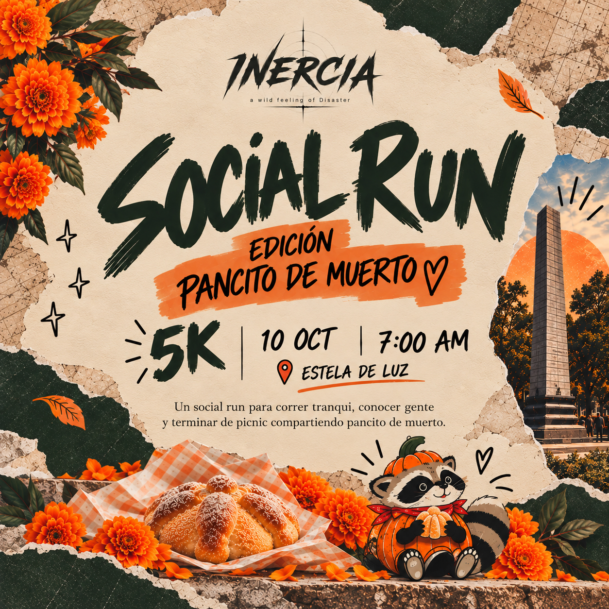 🍂 SOCIAL RUN: EDICIÓN PANCITO DE MUERTO 🥐🏃🏻‍♀️