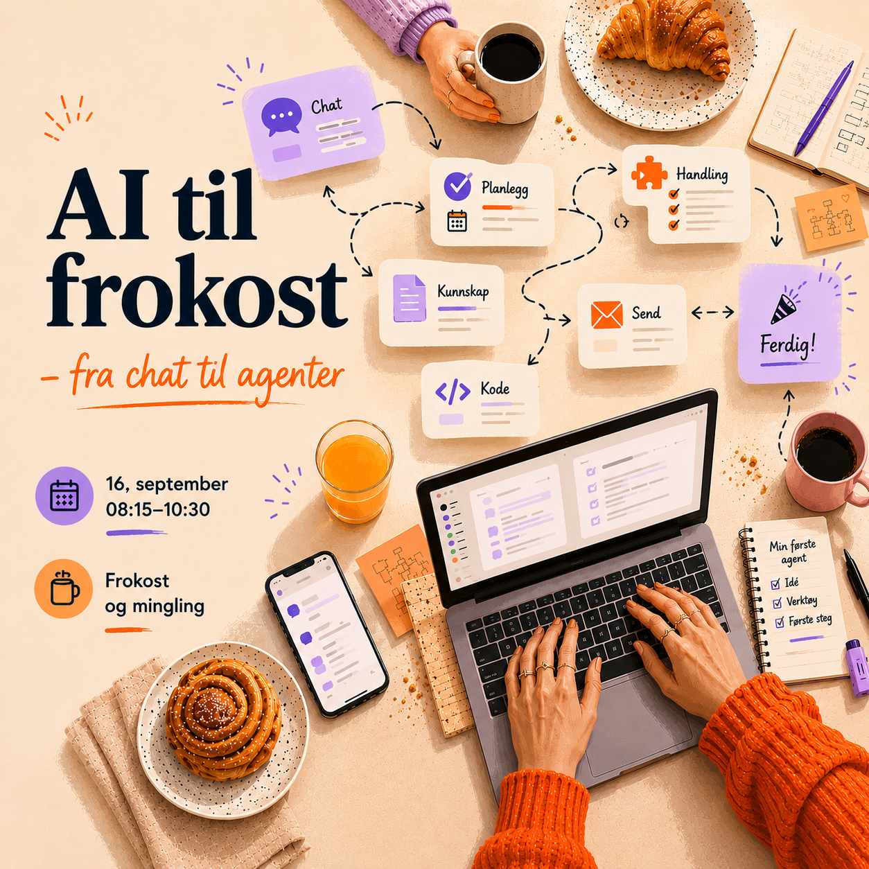 AI til frokost – fra chat til agenter