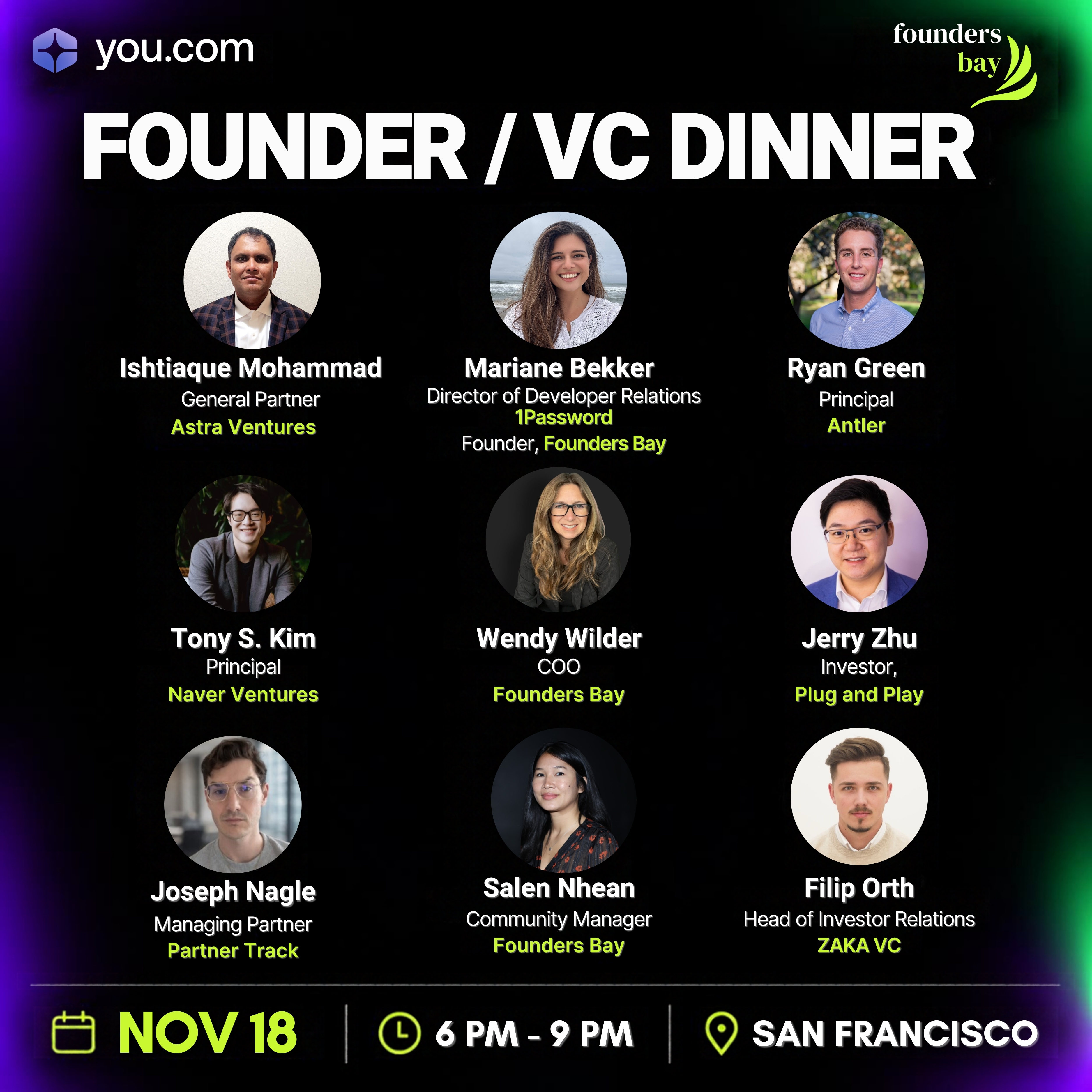 Founder/VC Dinner
