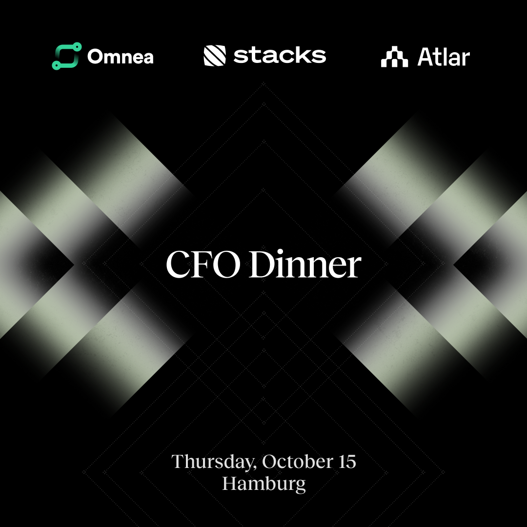 Atlar, Omnea en Stacks Presenteren: CFO AI Diner