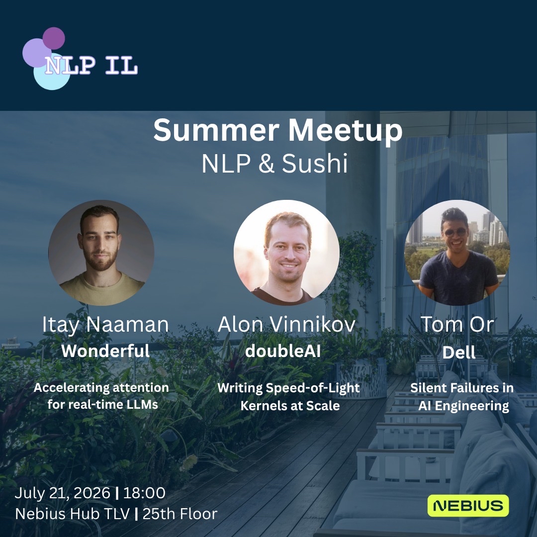 NLP IL x Nebius - July Meetup 2026