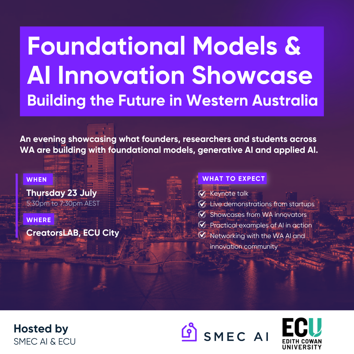 Foundational Models & AI Innovation Showcase: Building the Future in Western Australia