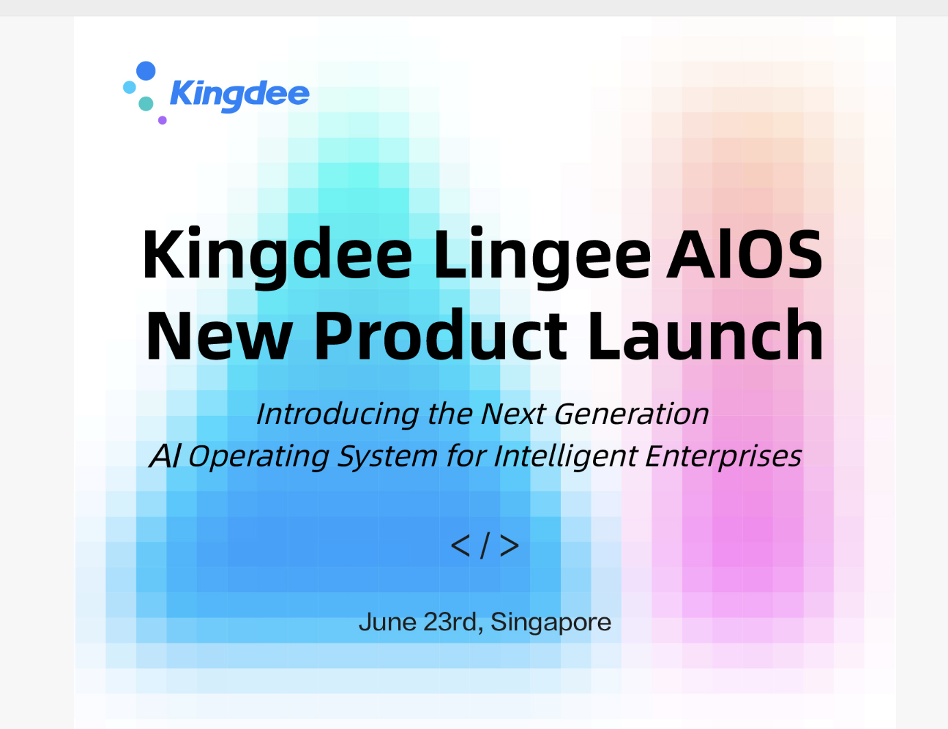 Cover art for #Kingdee Lingee AIOS Launch — Conrad Singapore Marina Bay