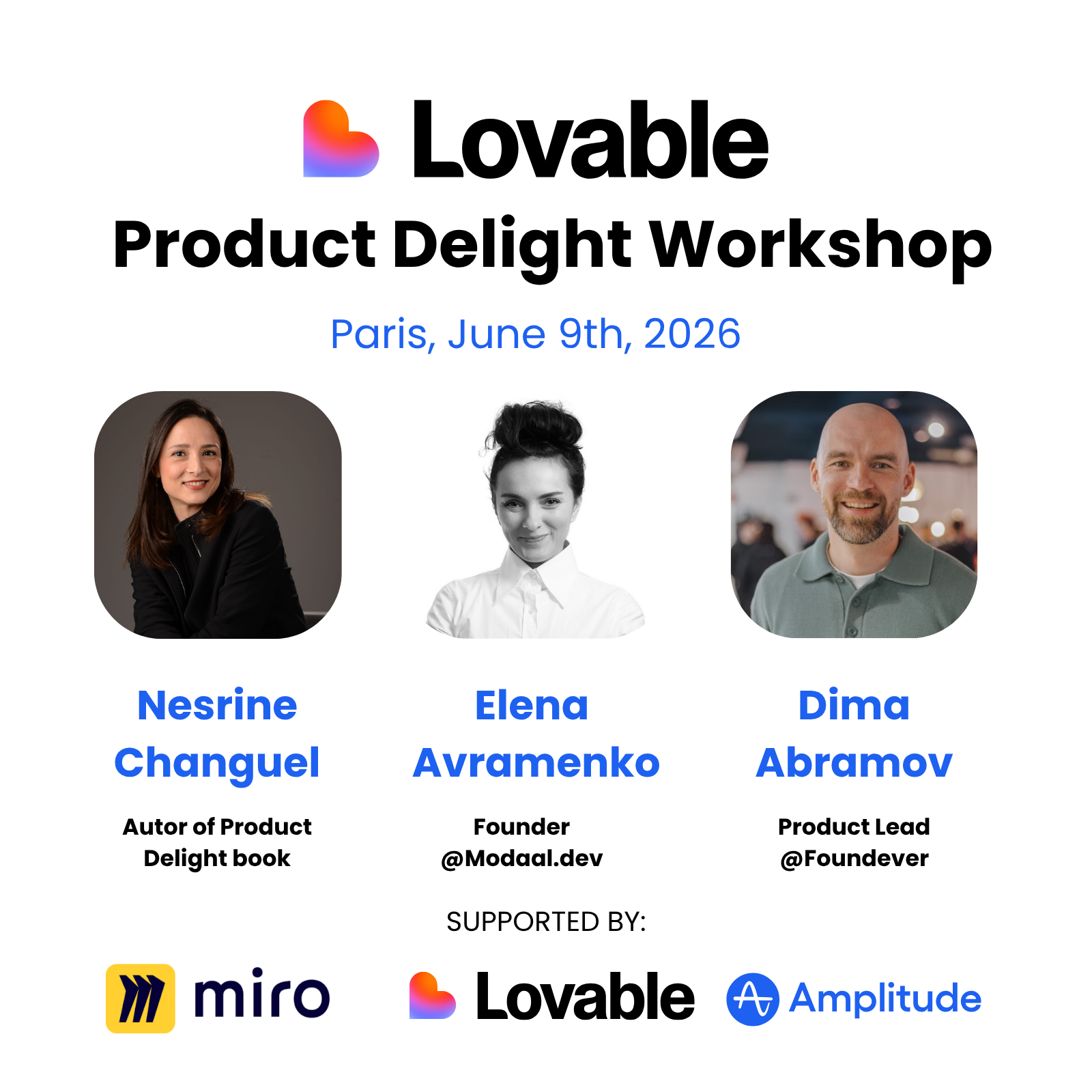 Cover art for #Lovable × Product Delight Workshop — Paris, France