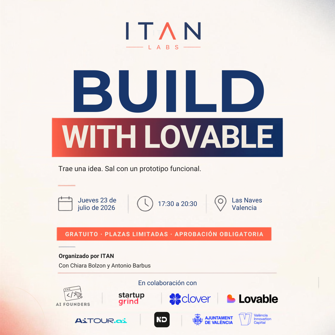 Construye tu primer producto con IA | Construye con Lovable | ITAN AI Build Lab #01