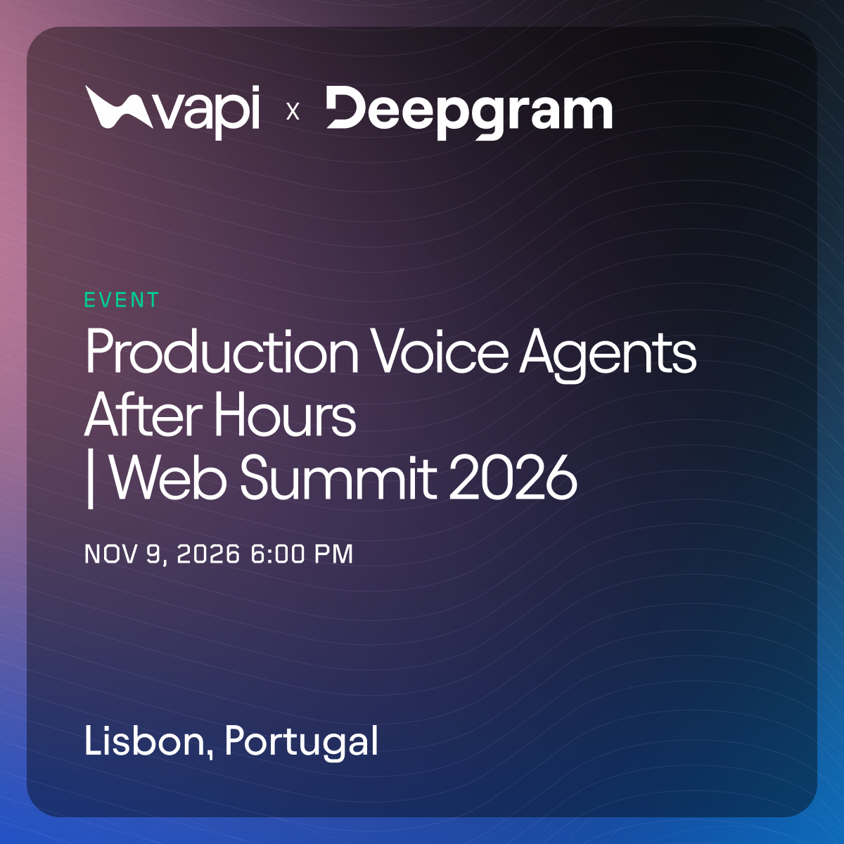 Vapi × Deepgram: Web Summit Mixer