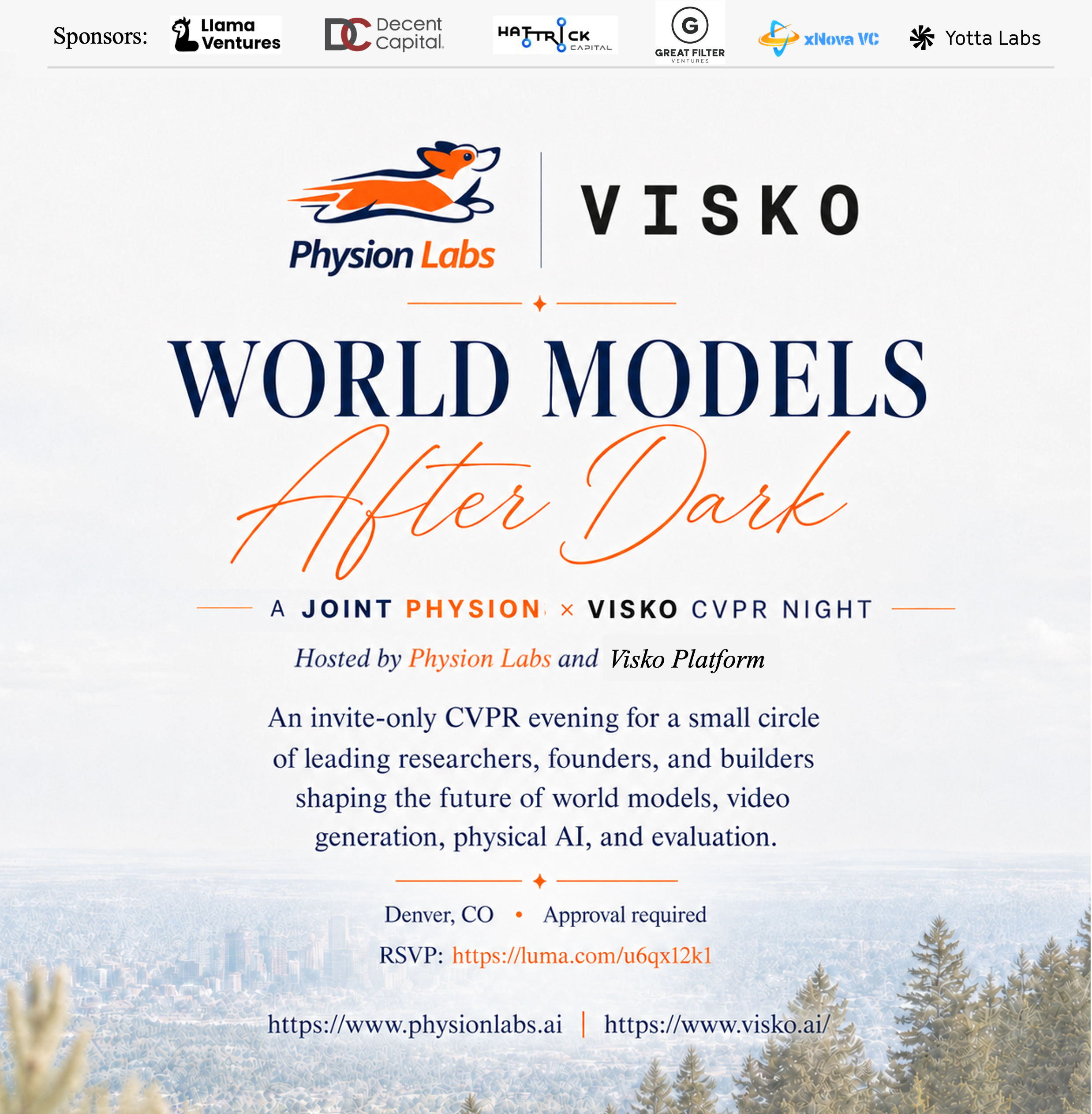 World Models After Dark: A Physion Labs × Visko Platform CVPR Night