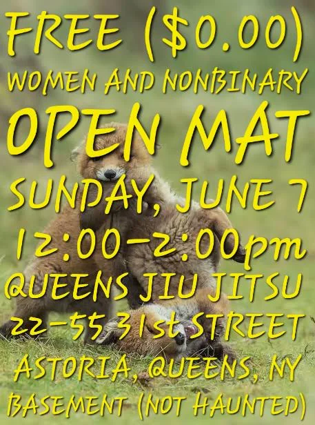 Cover art for #Women and Non-binary Open Mat — Queens Jiu Jitsu