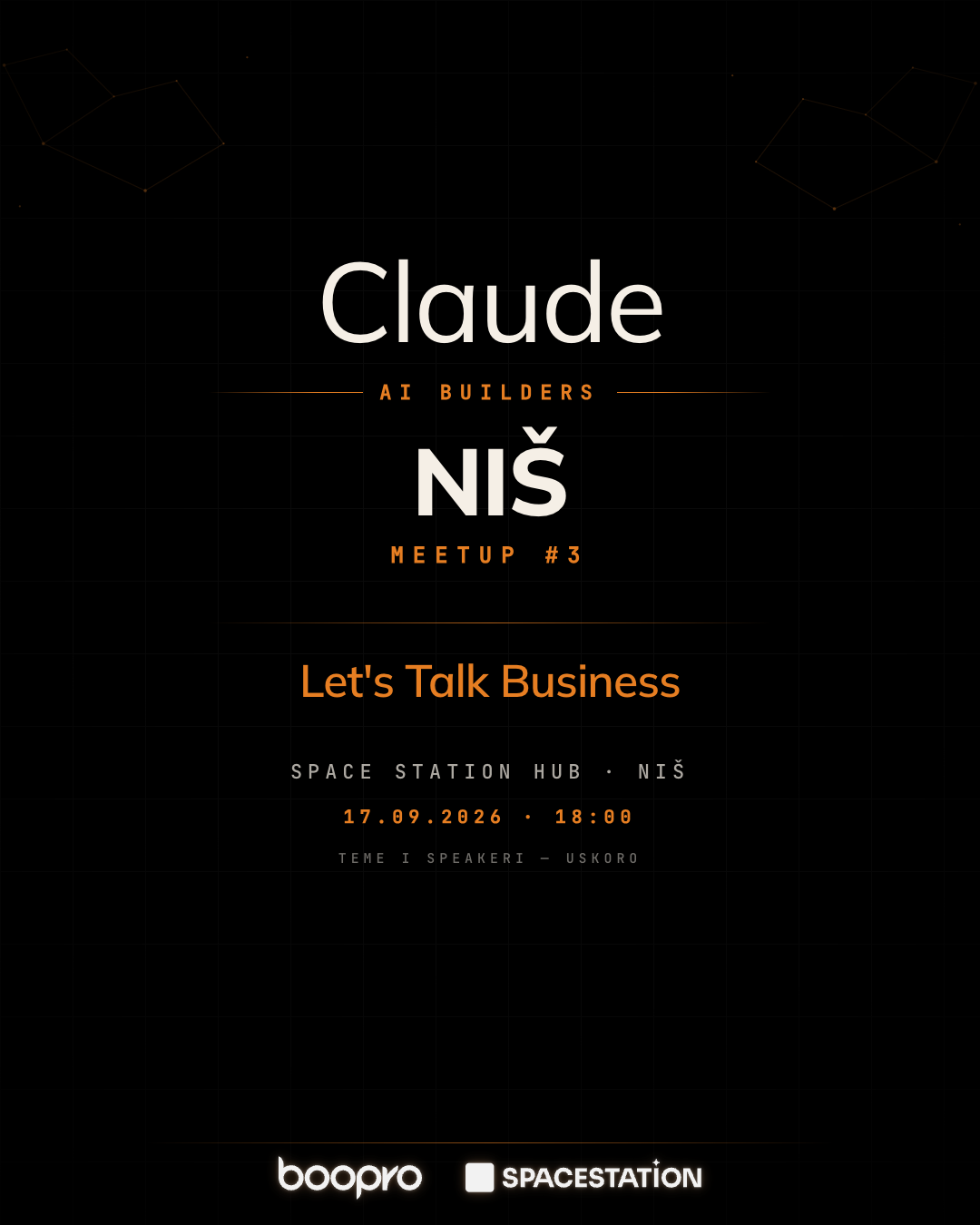 Claude AI Builders Niš Meetup #3 : Parlons affaire