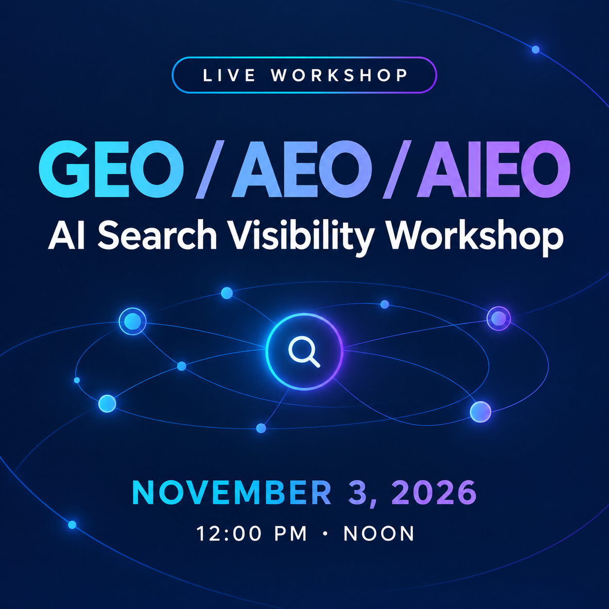 PEF & Friends GEO Workshop