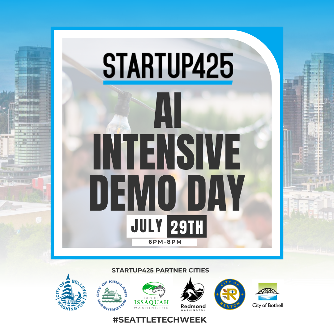 Día de Demostración del Acelerador de IA Startup425 (Semana de Tecnología de Seattle)