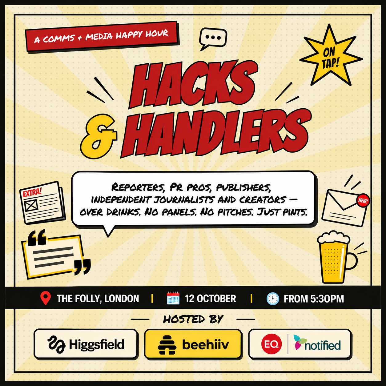 Hacks y Gestores: una Hora Feliz de Comms y Medios