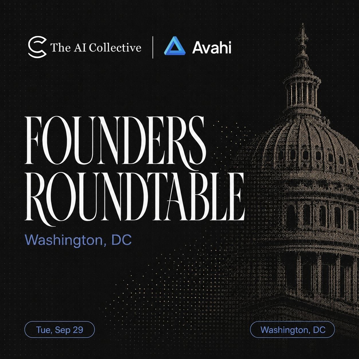 🧠 AI Founders Roundtable with The AI Collective DC x Avahi