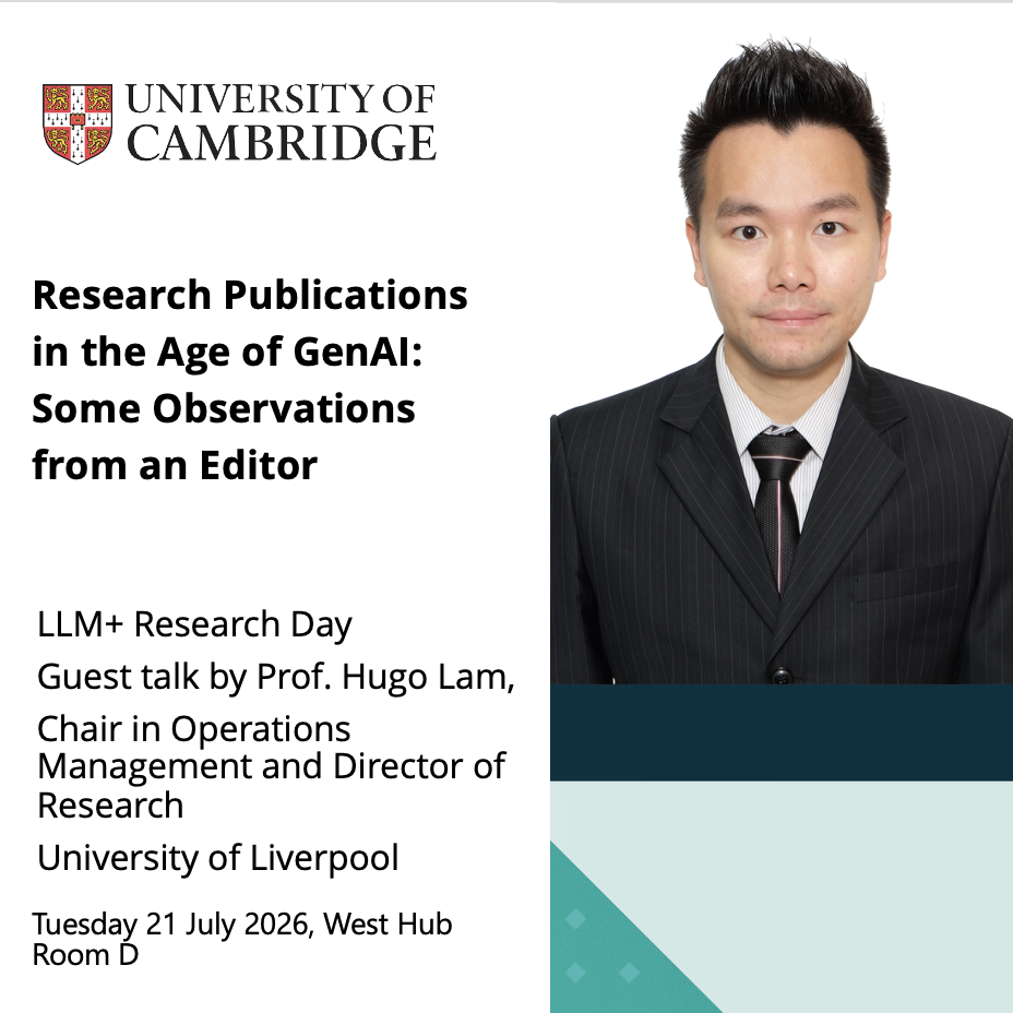 LLM+ Research Day | Research Publications in the Age of GenAI: Some Observations from an Editor