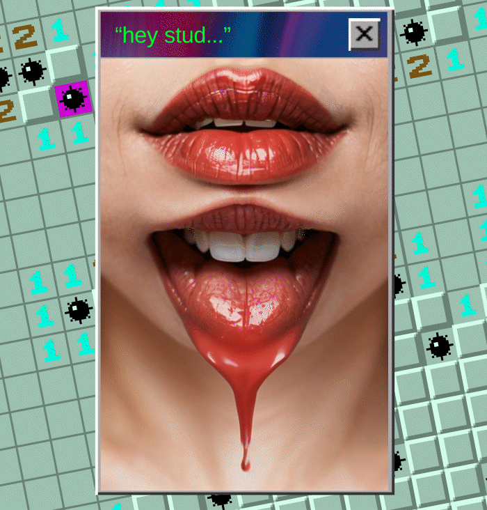 Let's Play FUCKSWEEPER: a video game about the slopification of sex