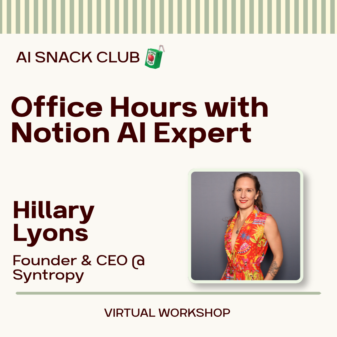 Heures de bureau avec l'experte en IA de Notion, Hillary Lyonas