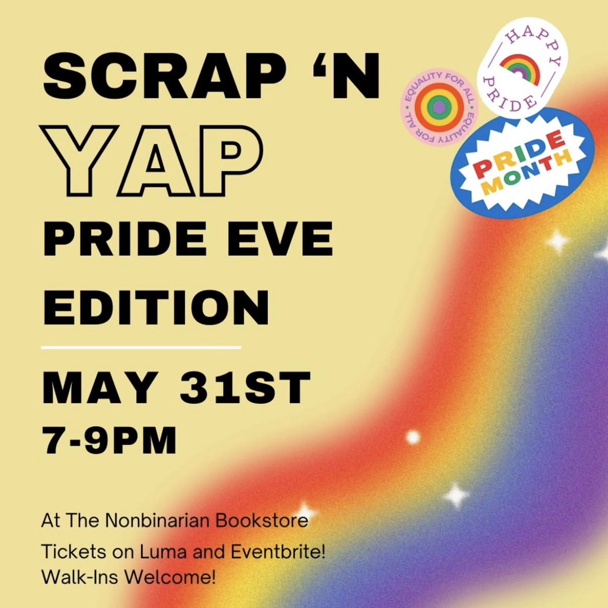 Cover art for #Queer Scrap 'N Yap! — The Nonbinarian Bookstore