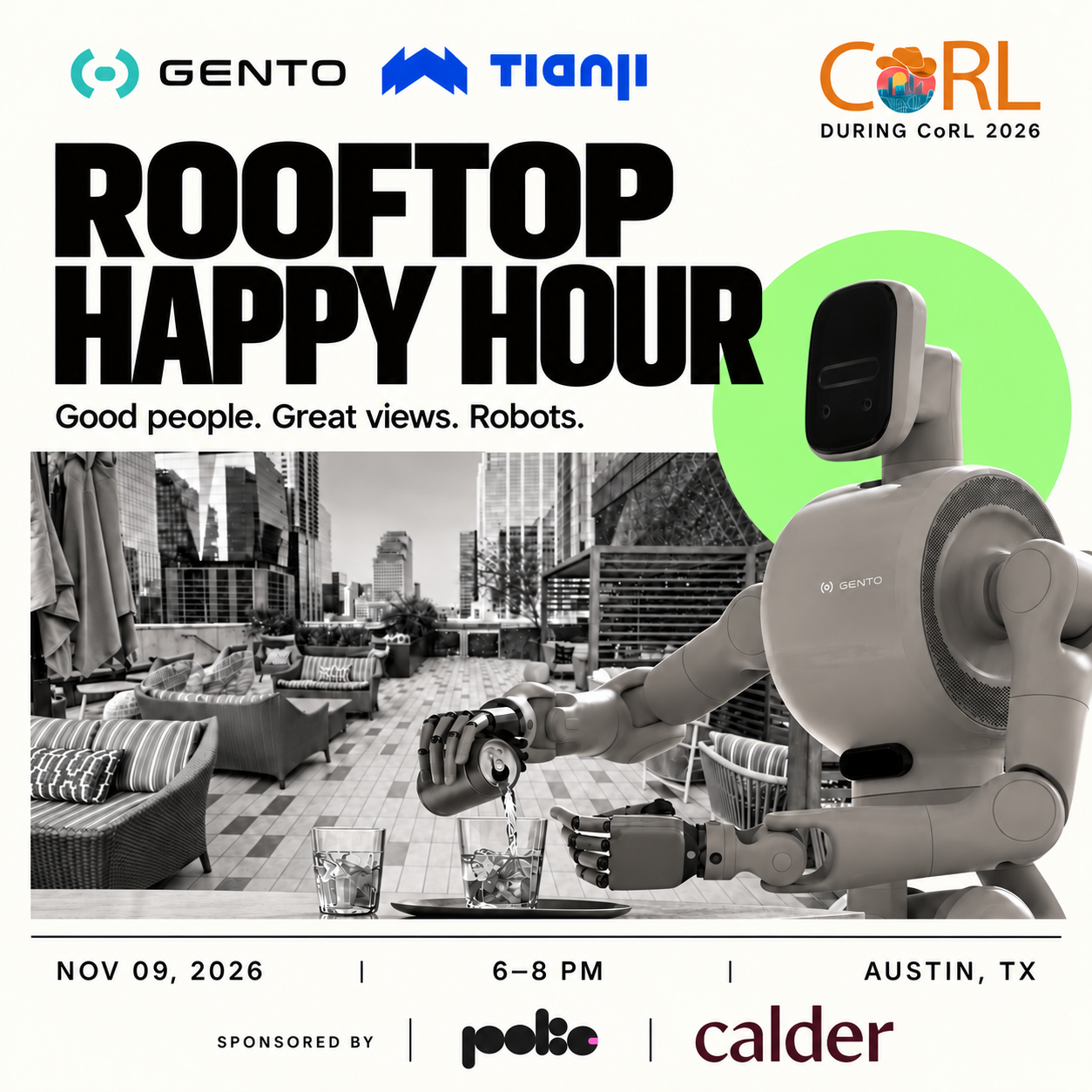 Gento Robotics Happy Hour - CoRL 2026