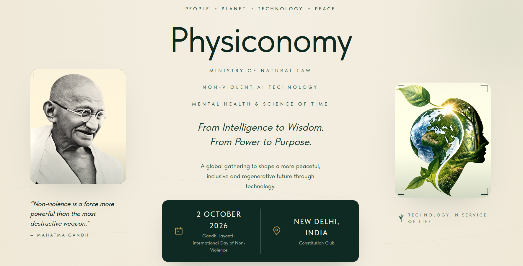 PHYSICONOMY — Non-Violent AI Technology, Mental Health & The Science of Time