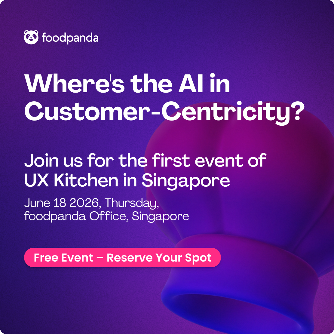 Cover art for #UX Kitchen by foodpanda #1: “Where’s the AI in Customer-Centricity?” — Afro-Asia