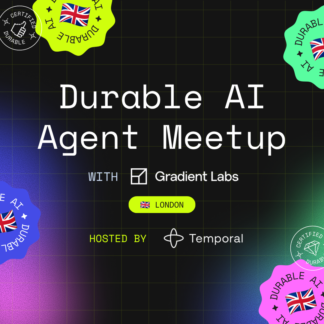 Cover art for #Durable AI Agent London Meetup @ Gradient Labs — 23 Curtain Rd