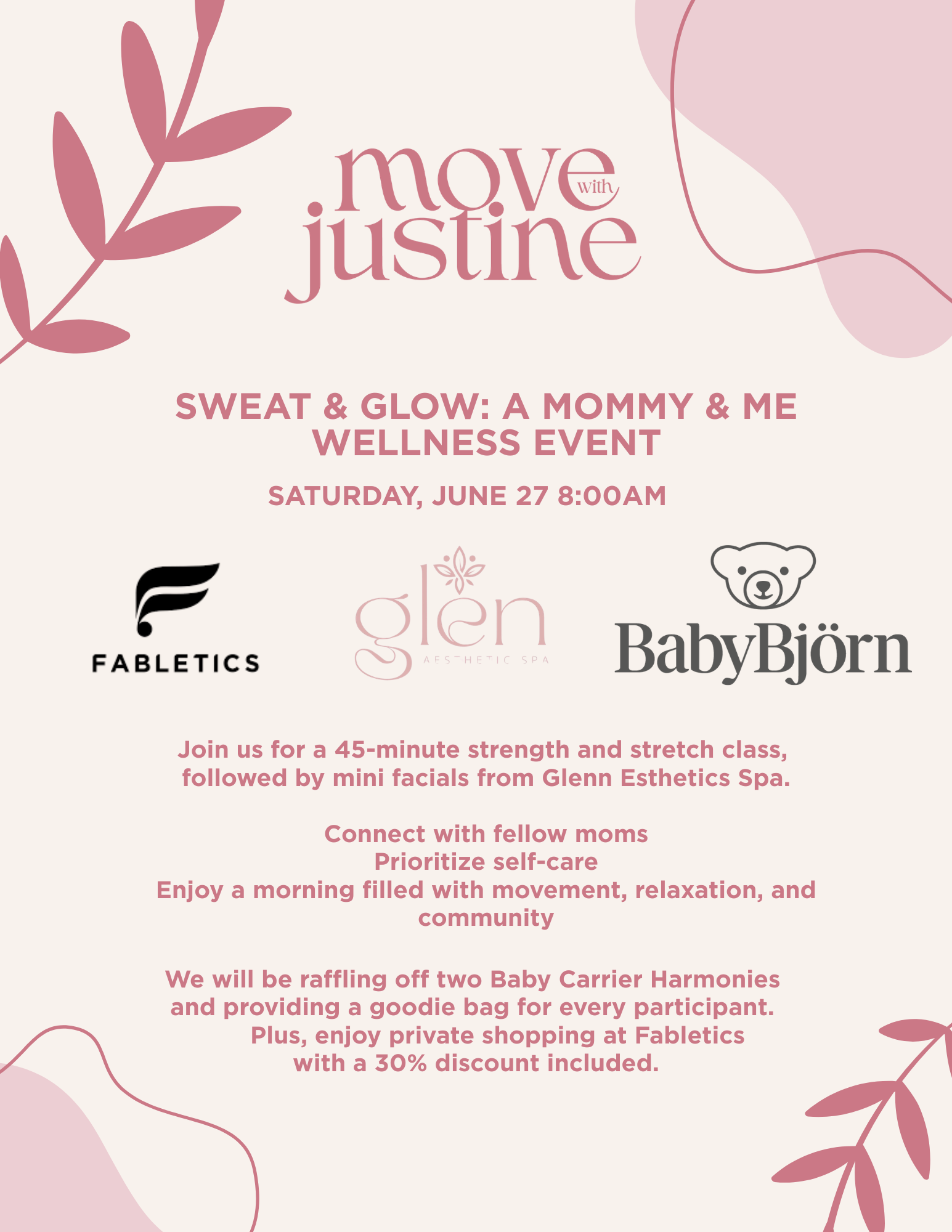 Cover art for #SWEAT & GLOW: A MOMMY & ME WELLNESS EVENT — Fabletics