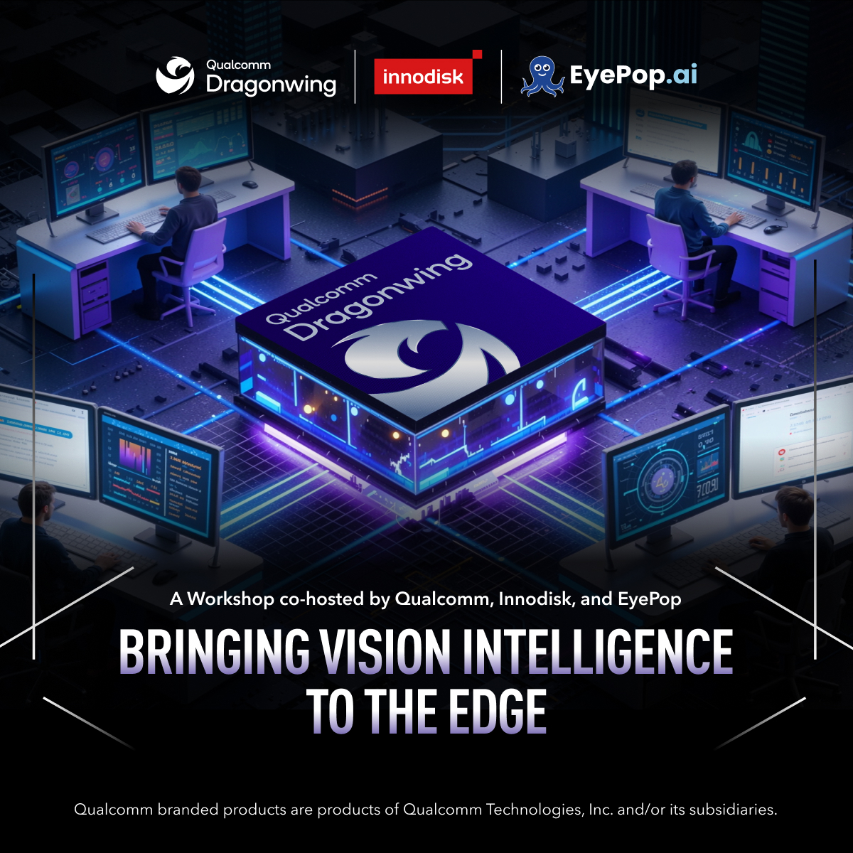 Llevando la Inteligencia Visual al Borde: Un Taller Coorganizado por Qualcomm, Innodisk y EyePop.ai