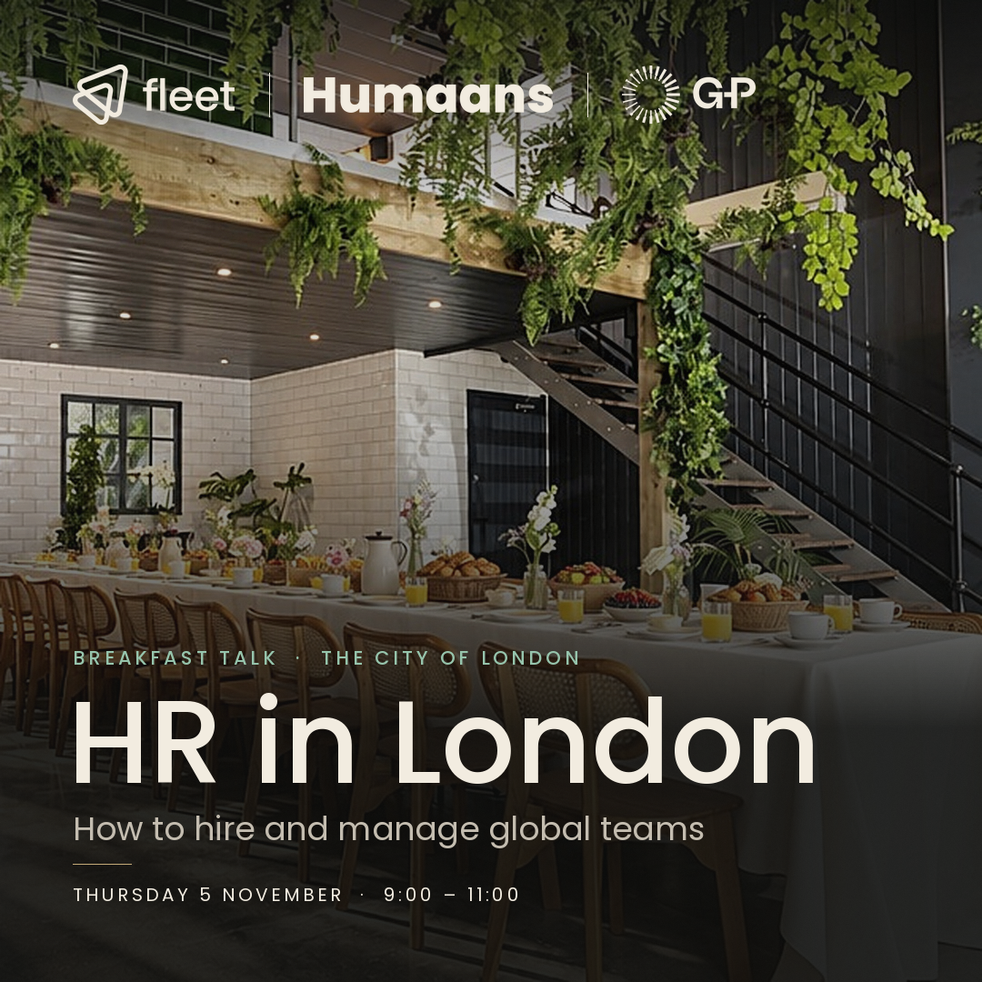 HR in London: Breakfast with Fleet, Humaans & G-P