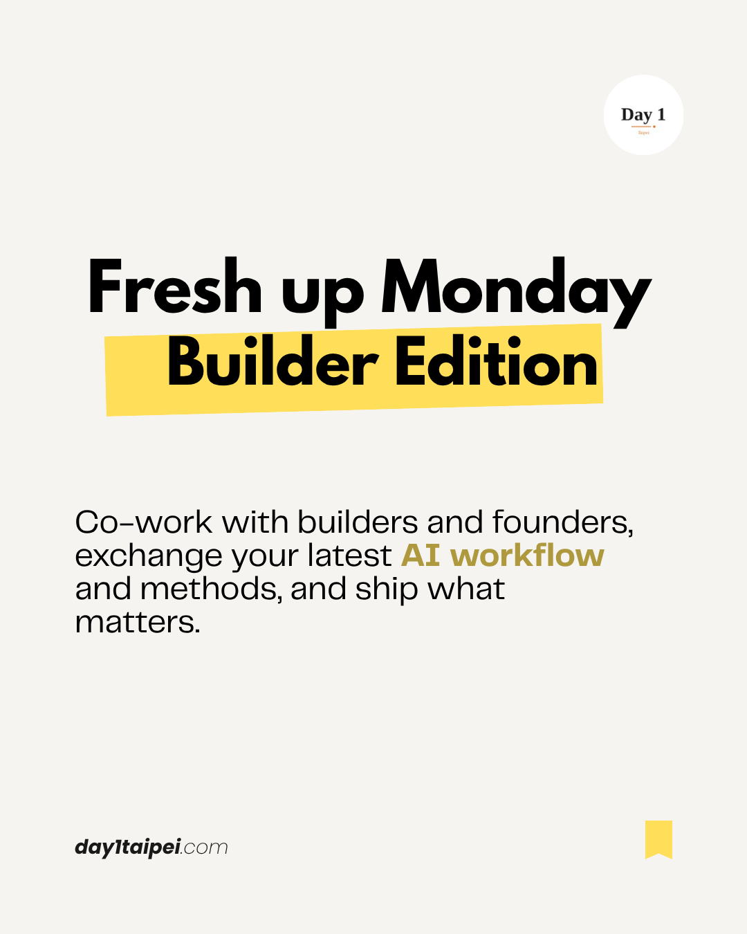 Fresh-up Monday — Builder Edition