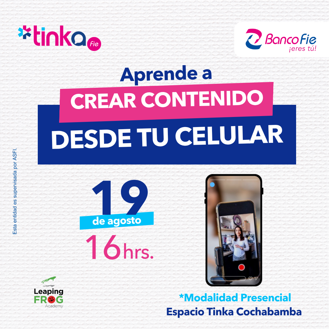 Crea tu contenido desde tu celular