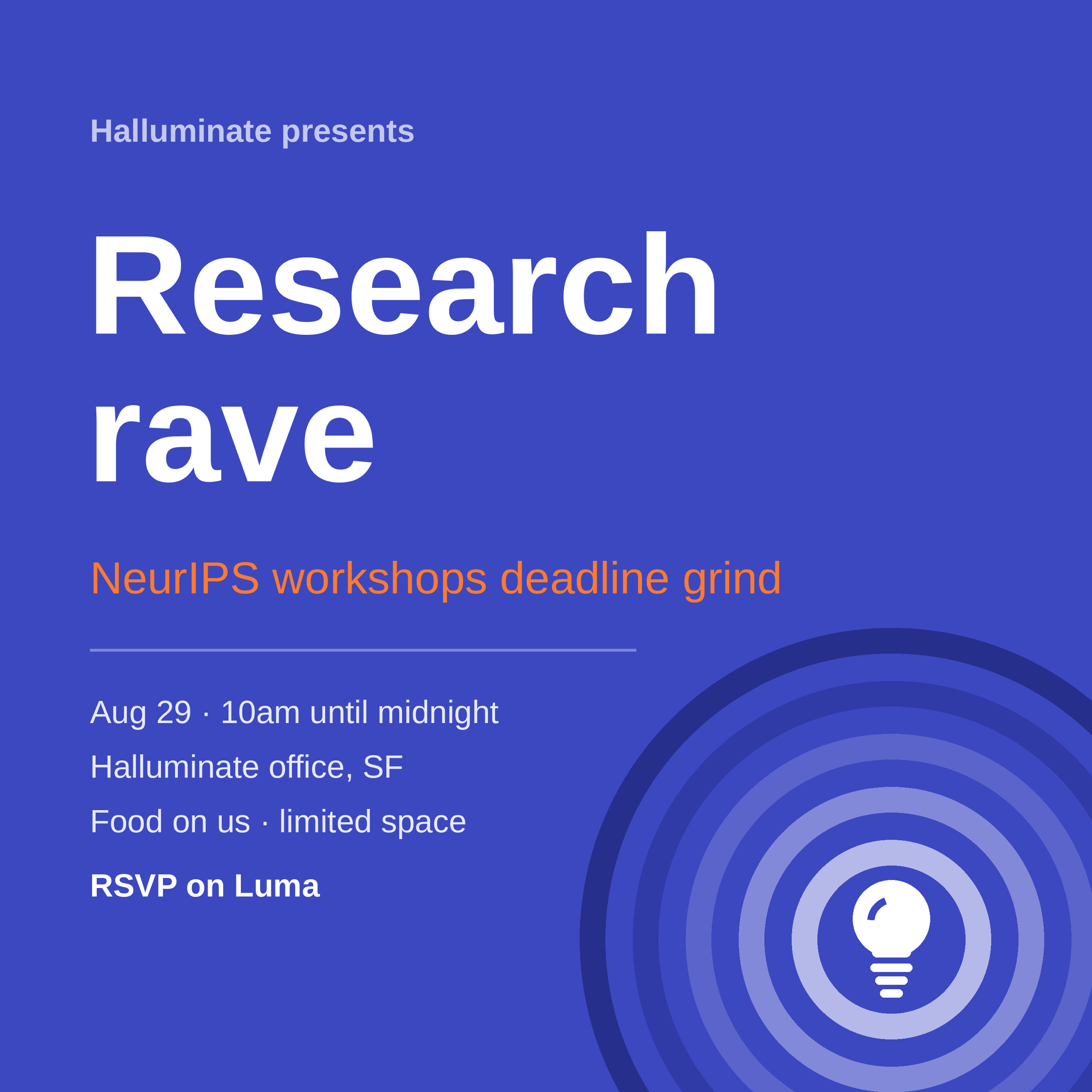 Halluminate Research Rave : Sprint des Ateliers NeurIPS