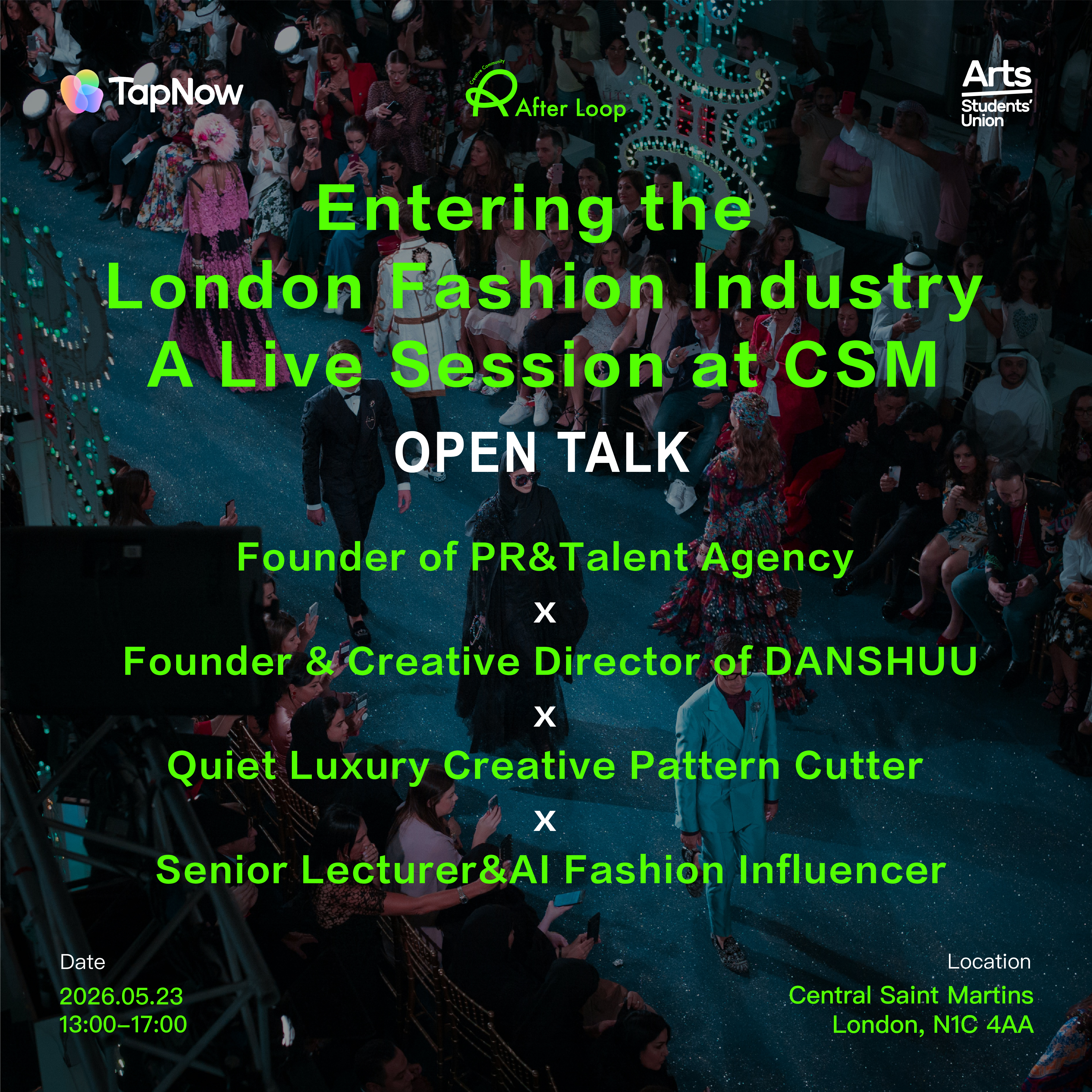 Entering the London Fashion industry A Live session at CSM
