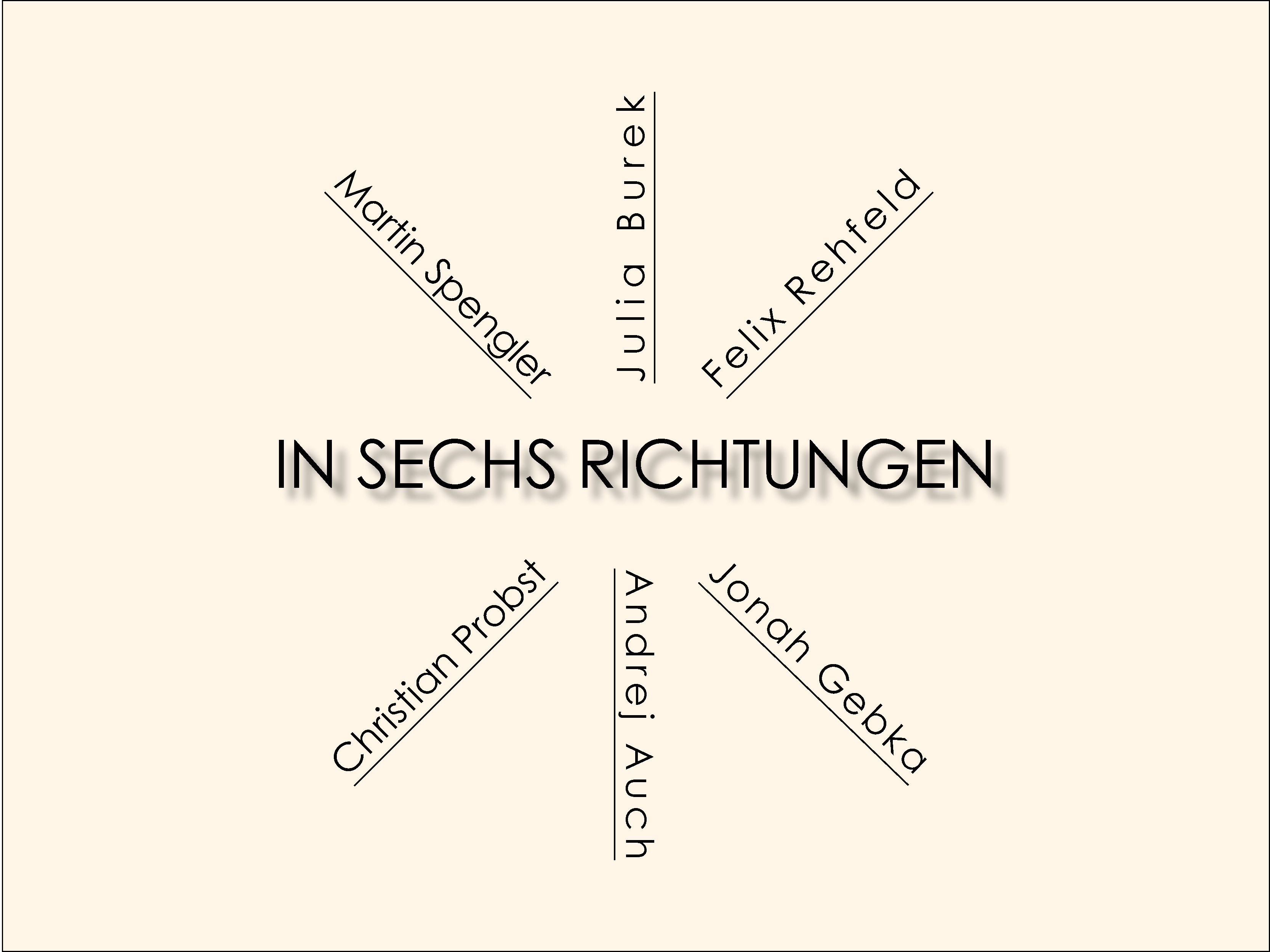 Vernissage | In sechs Richtungen