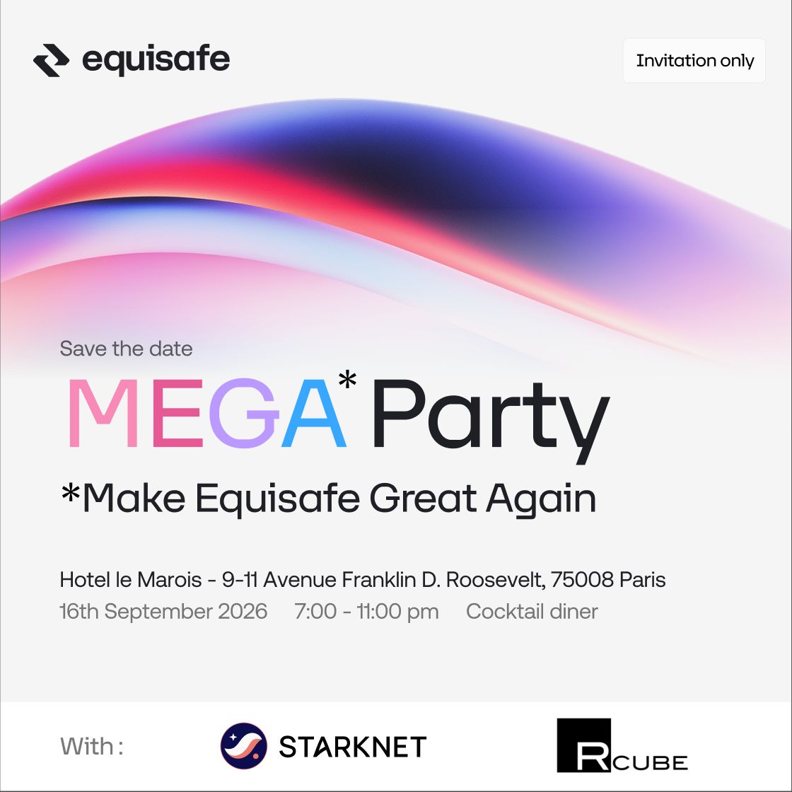 Equisafe MEGA Party x Starknet x Rcube
